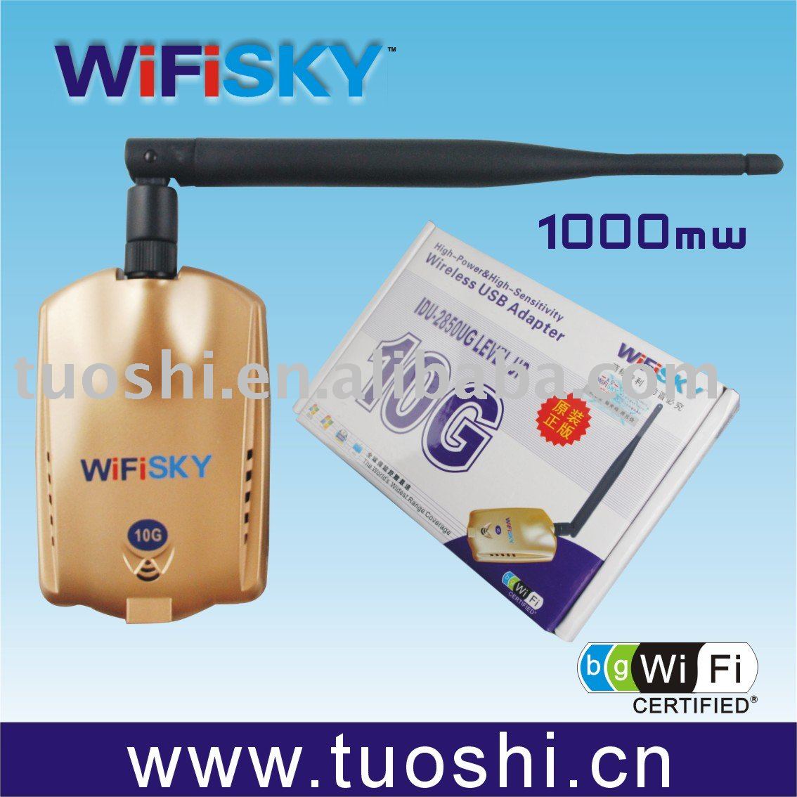 RTL8187l High Power WIFI USB Adapter 54Mbps, View WIFI USB Adapter, WiFiSKY Product Details from Shenzhen Tuoshi Technology Co., Ltd. on Alibaba.com