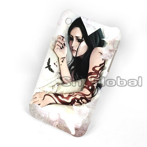 See larger image: Sexy Tattoo Girl Ghost Baby Hard case For phone 4