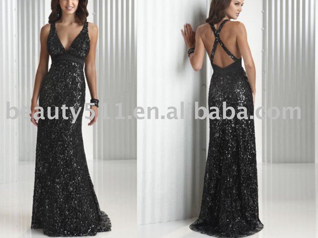 BLACK DRESS - CLOTHING  ACCESSORIES - EVENING DRESSES - COMPARE