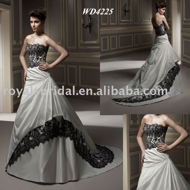 2011 New Style Coloured Wedding Dress