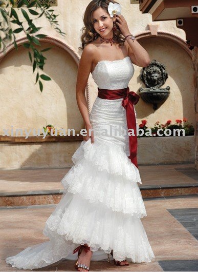 boutique couture 2011 lace destination outdoor wedding dresses MA241