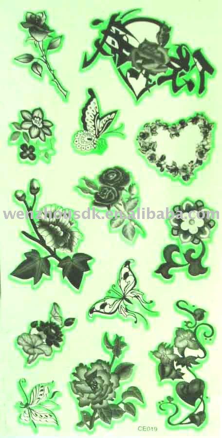 See larger image: Glow in Dark Tattoo Stickers. Add to My Favorites