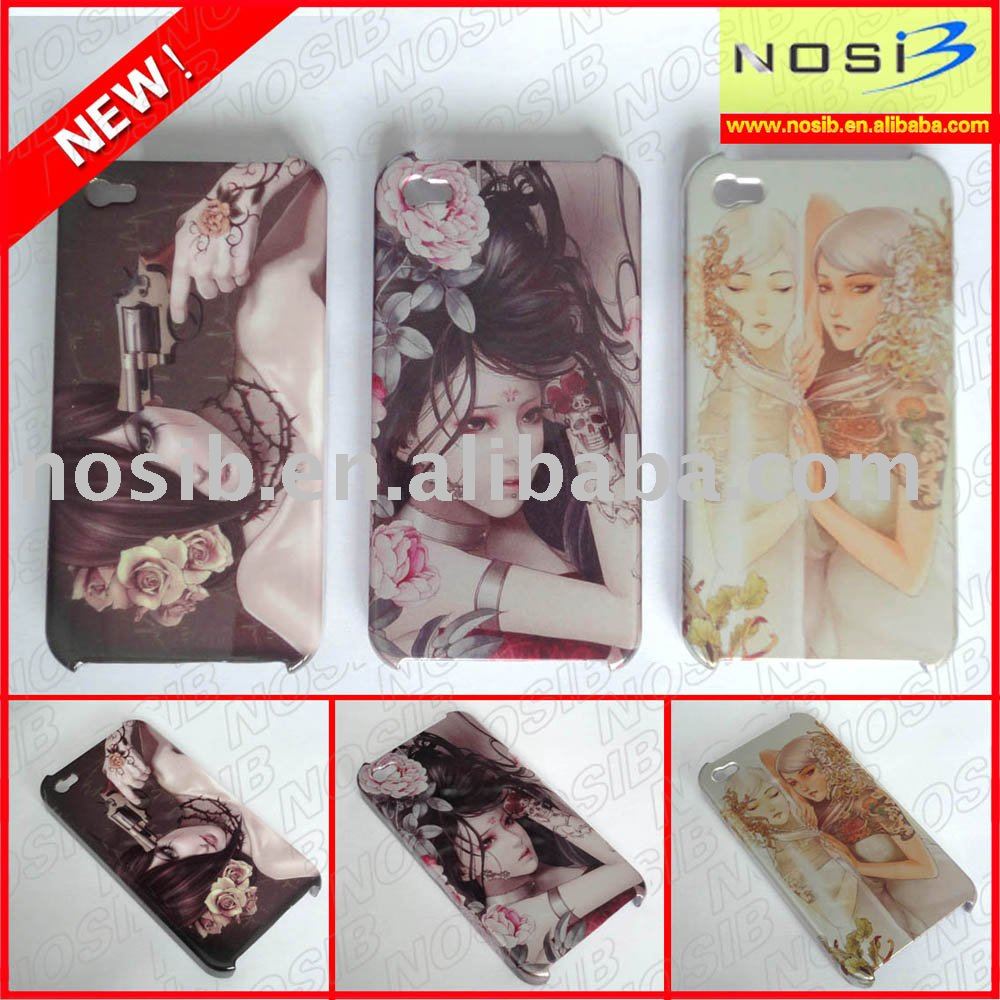 See larger image hot sale tattoo hard phone cover for iphone 4G