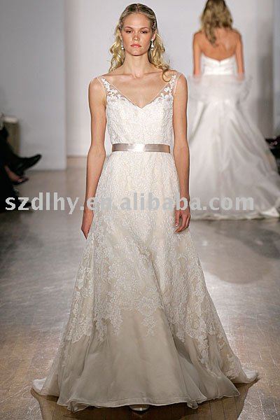 2010 collection elegant simple wedding dress SYF4025