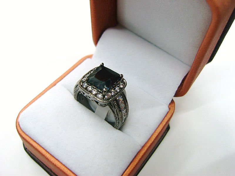 Arab style ring platinum plating cubic zircon ring wedding rings