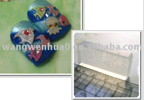 acrylic nail art. 3D acrylic nail art mold(China