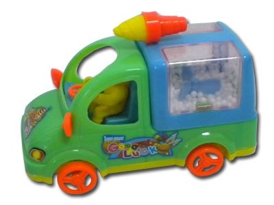 Pull line ice cream car with snowflake hot sale mini toy