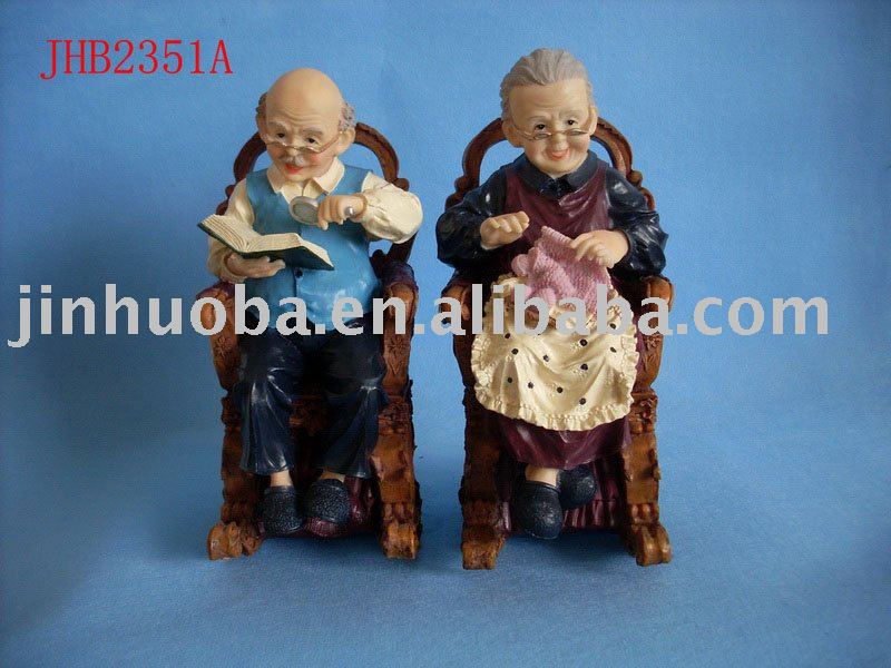 Resin old couples wedding Souvenirs Gift
