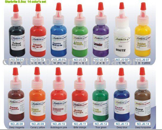 StarBrite Tattoo Ink Set. Save up to 60% Off - You can buy special price at