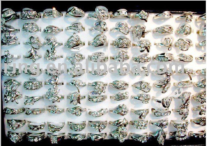 wholesale lots Crystal rhinestone rings wedding rings