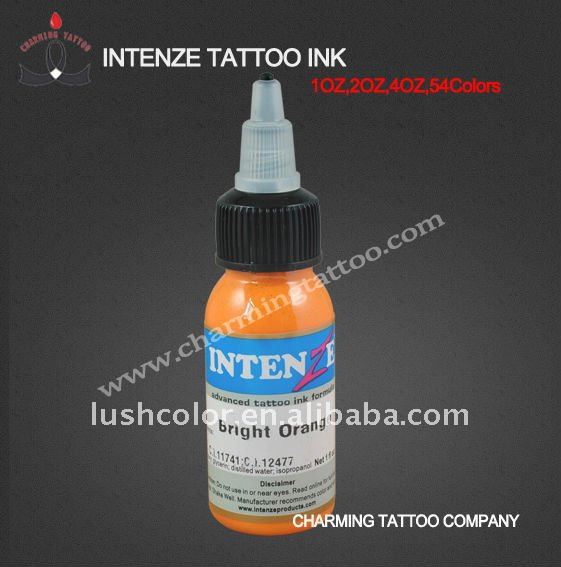 4 Color Primary Airbrush Tattoo Ink Set, Kustom Body Art Temporary Tattoo