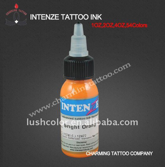 be availavle with 1OZ,2OZ,4OZ Bright Orange Tattoo Ink