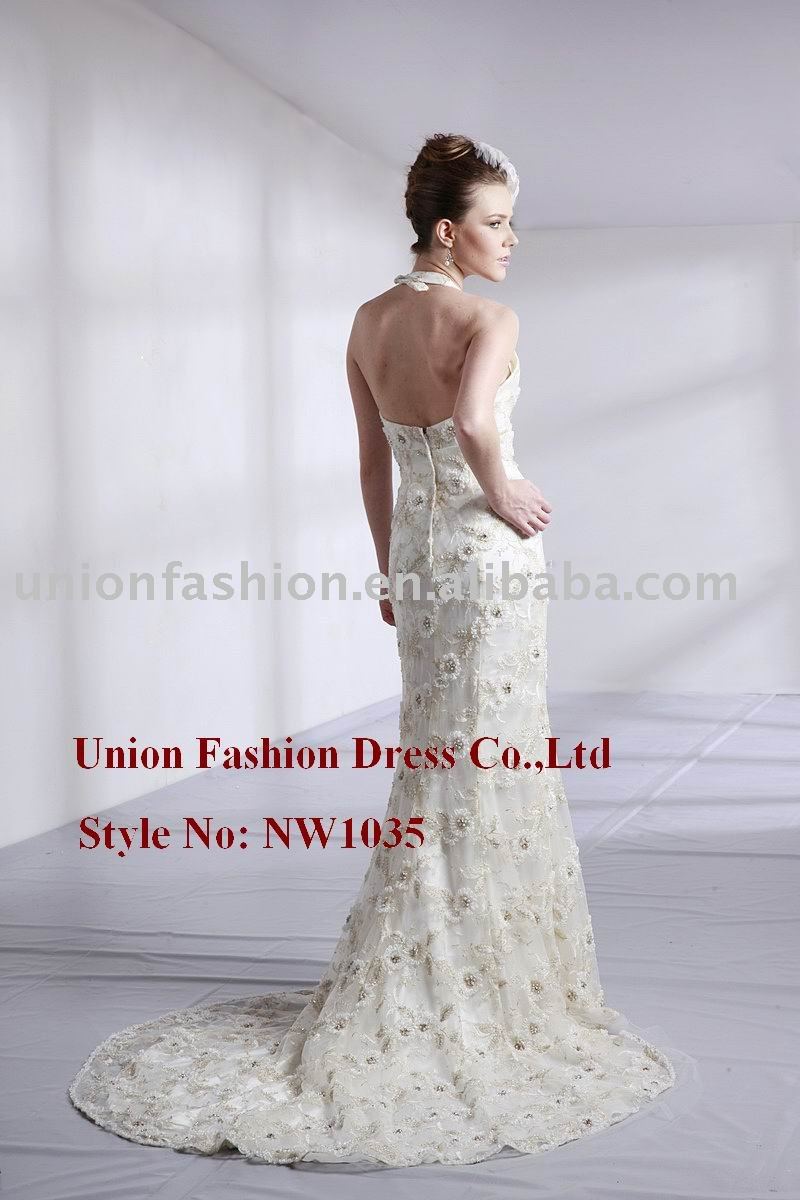 backless lace wedding dress