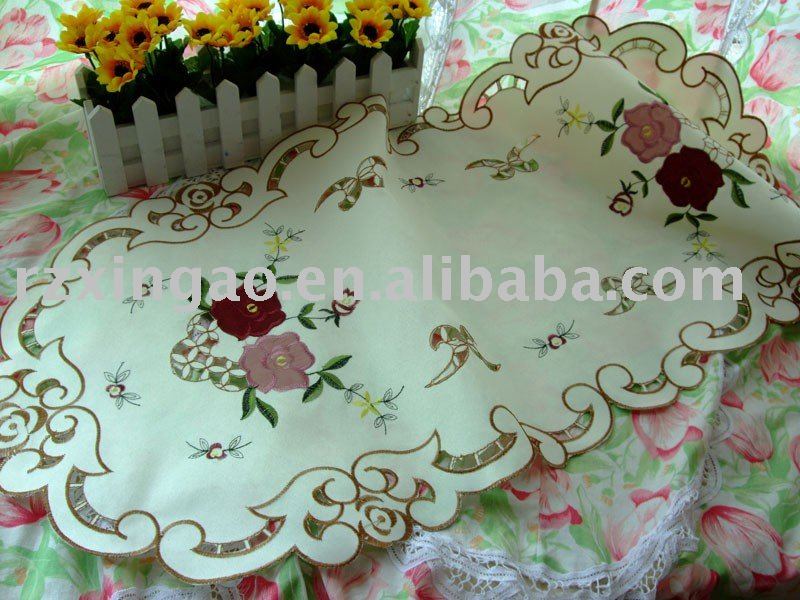 wedding embroidered table runner