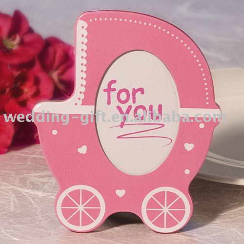 Cute Pink Baby Stroller Photo Frame wedding gift