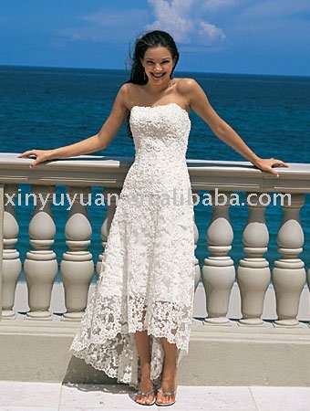 Summer outdoor informal wedding dress