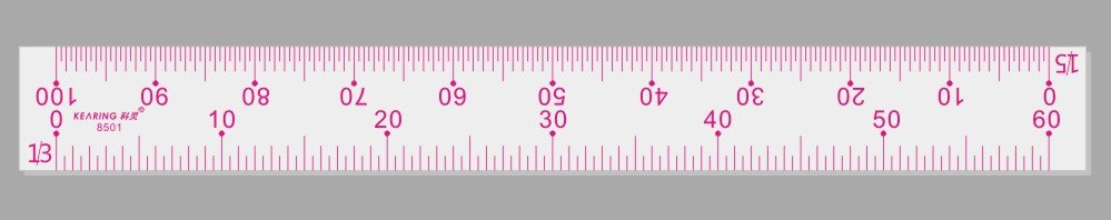 ruler to scale. Straight Scale Ruler
