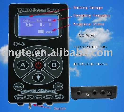 See larger image: Tattoo Power Supply CX-3. Add to My Favorites