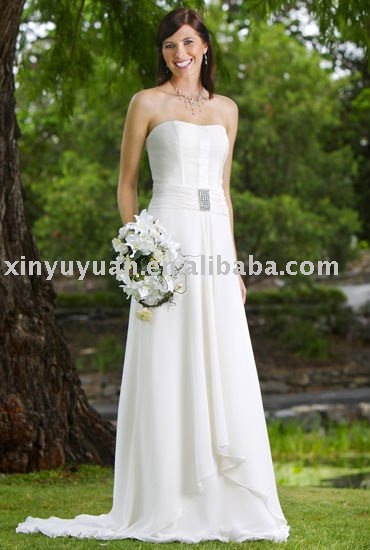 2011 boutique garden couture China custom chiffon bridal gowns RAW010