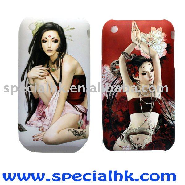 See larger image: Sexy Tattoo Girl Ghost Baby painting case for iPhone 3G 4G