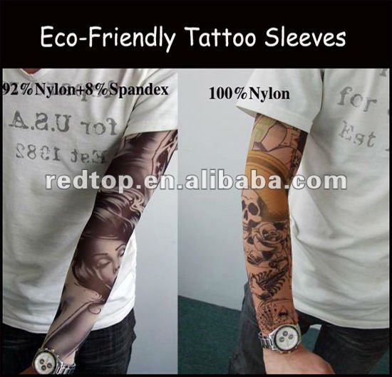 100 Ecofriendly Body Tattoo Sleeves SGS approval 