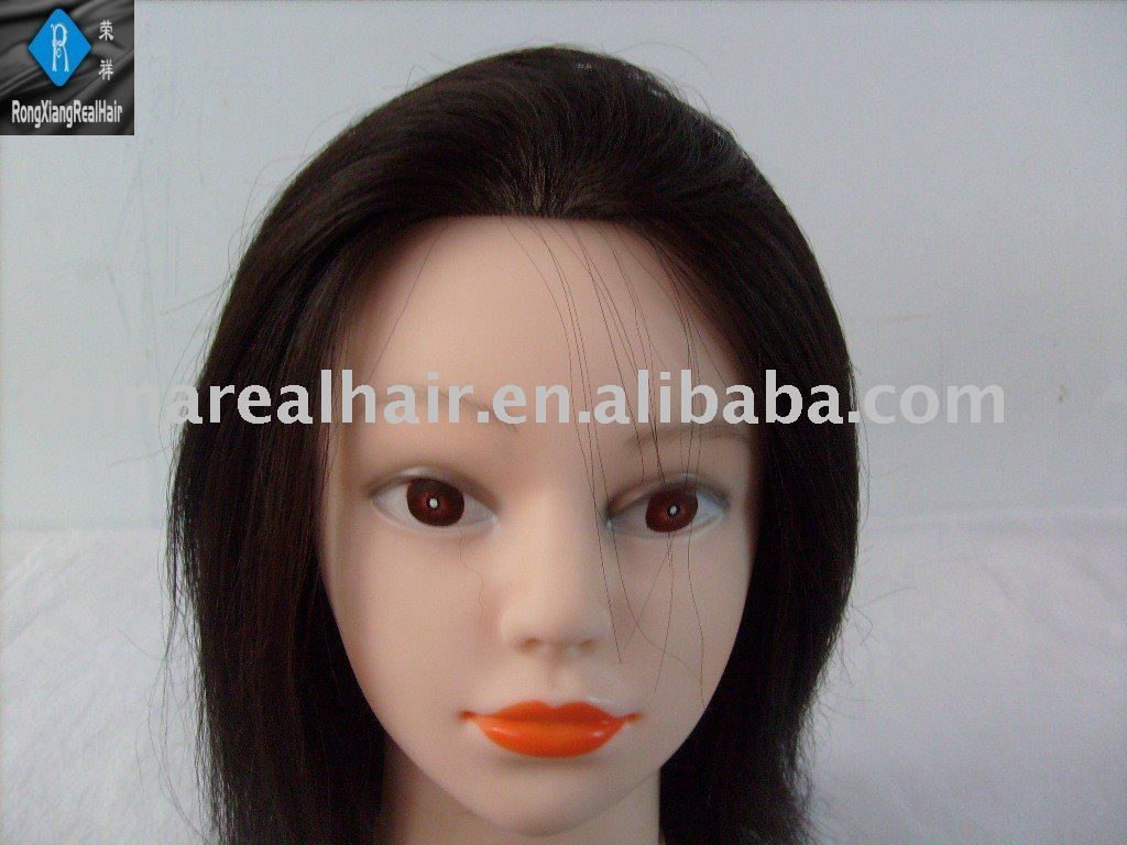 see larger image  100 human hair training mannequin head wig
