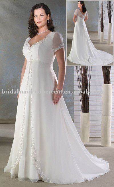  Size Wedding Dresses  Sleeves on Modern Lace Short Sleeve Plus Size Wedding Dress Wb  Z1043 Products
