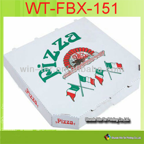 pizza box art. See larger image: art paper color printing pizza box WT-FBX-151