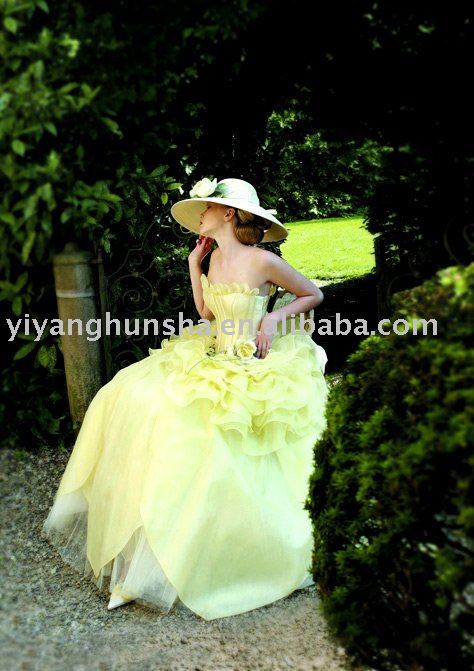 SZW1232 western style latest colorful taffeta ball gown wedding dresses 