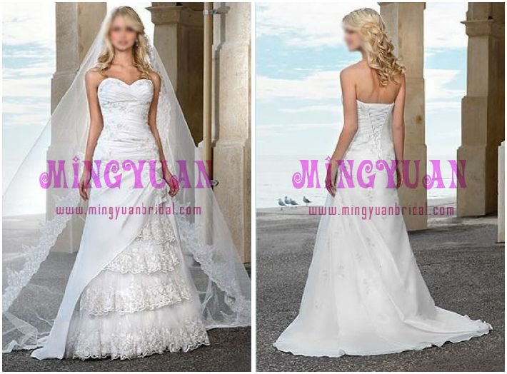 white taffeta lace beach casual wedding dress w3398
