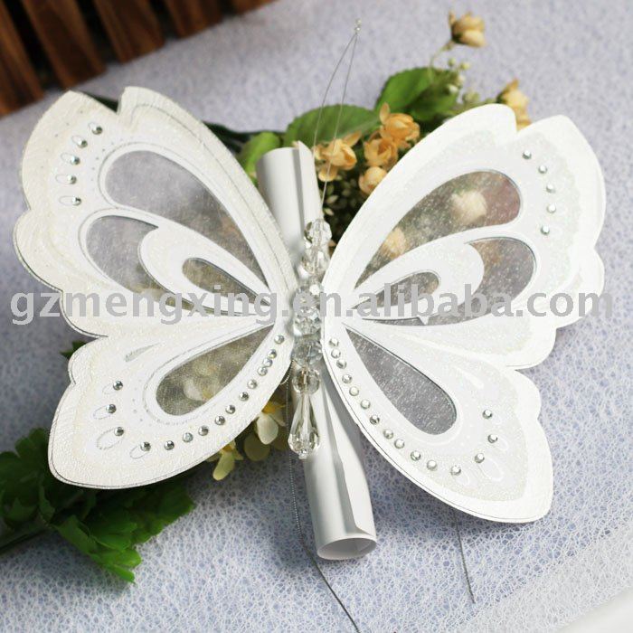 See larger image butterfly envening wedding invitationsT192