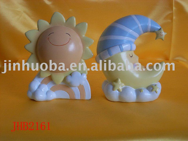 Money Box,Lovely Cartoon cartoon sun and moon. Money Box,Lovely Cartoon