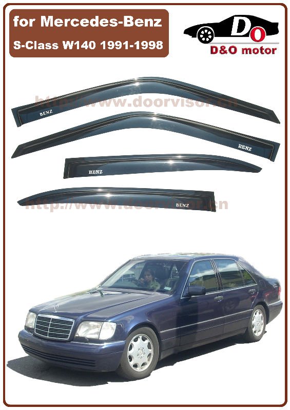 for MercedesBenz SClass W140 19911998 window visor High quality Acrylic