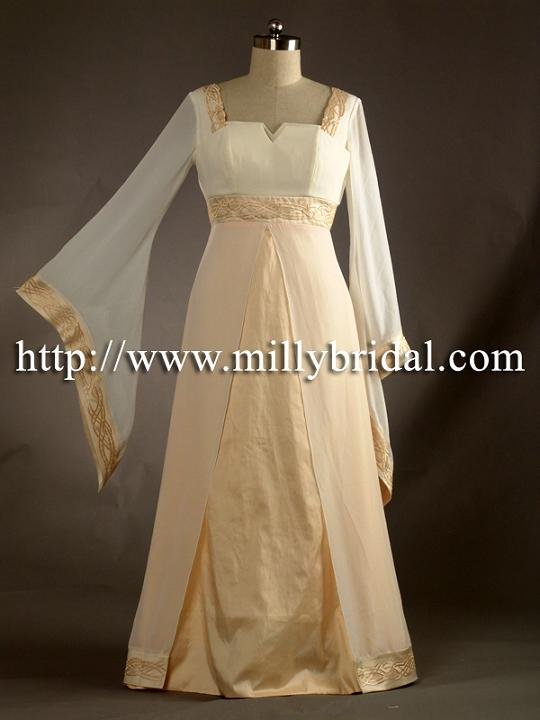 victorian long sleeve wedding dresses