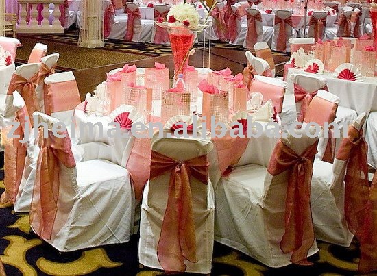 banquet chair cover sash material 100 polyester color white size as 