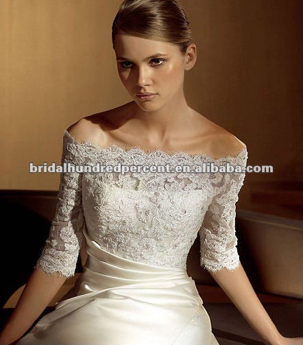 short sleeves custom wedding gown See larger image short sleeves custom 