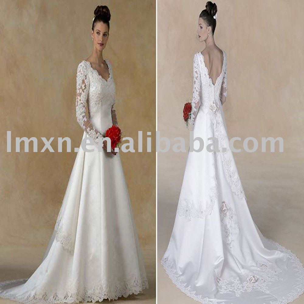 lace wedding dress long sleeve