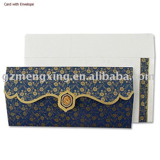 See larger image Indian wedding cards PA077 Add to My Favorites
