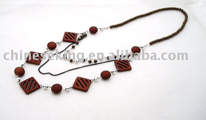 wooden beaded necklaces. wood bead necklace jewelry,