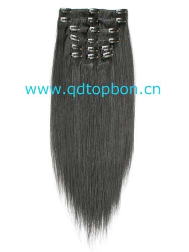 Black Hair Extensions Clip In. Clip In Hair Extensions #1B