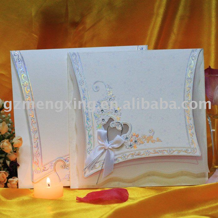 wedding invitation cards with beutiful flower border T003