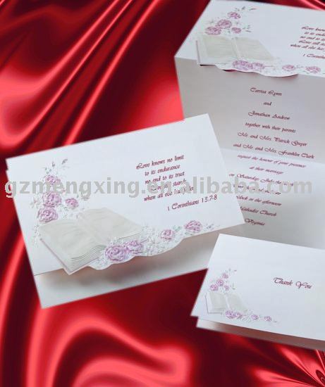 See larger image Embossed horse wedding invitations UN001