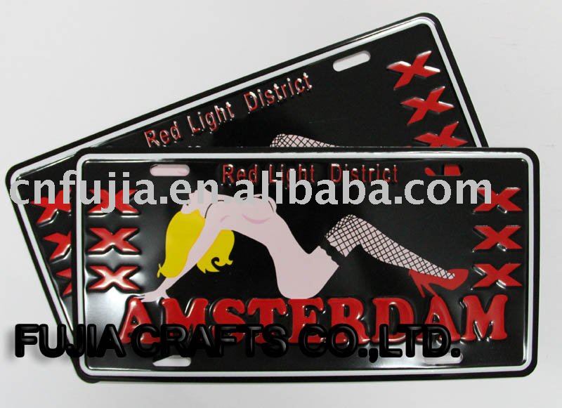 funny license plate frames. Amsterdam Funny License