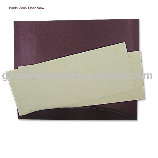 See larger image Indian dark purple wedding invitations PA071