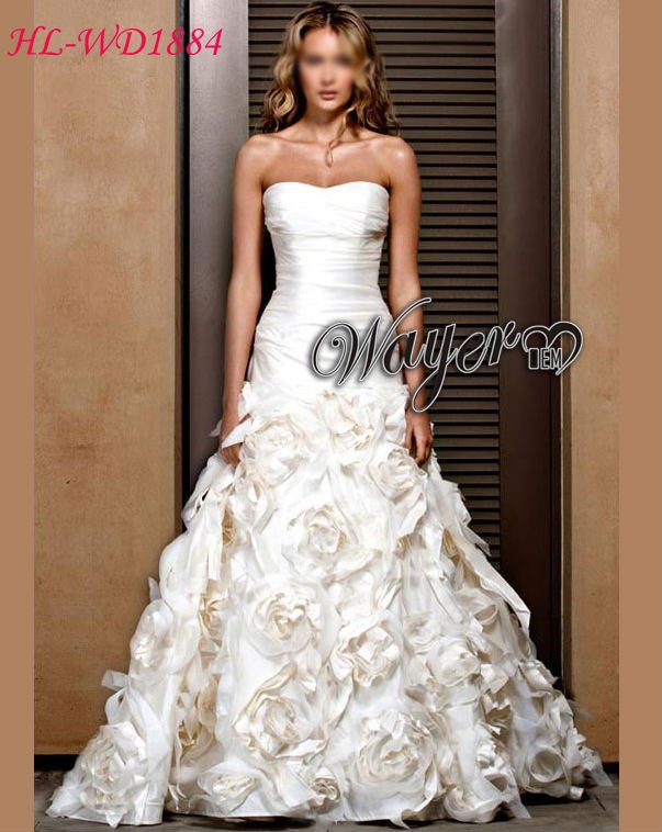 2011 Newest Fashion Luxury Wedding Dress Bridal Gown HLWD1884