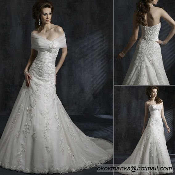 UK119 Slim sheath style lace backless wedding dress