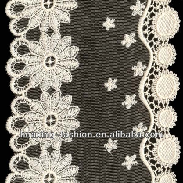 wedding embroidered lace 1width16cm 2pattern distance5cm 3