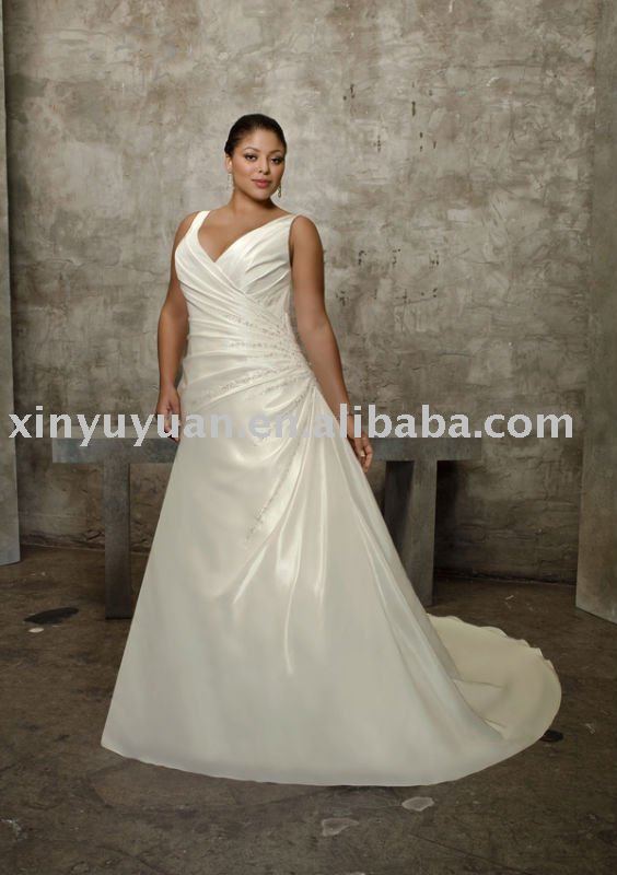 modest and vintage modest plus size wedding dresses AAP038