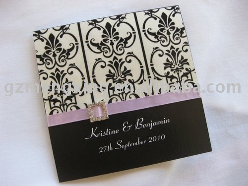 See larger image Luxury flocked wedding invitation at pretty competitive 