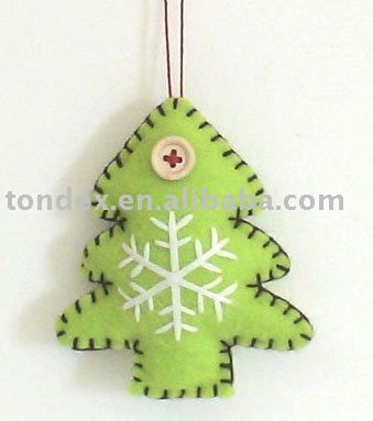 Christmas Craft Ideas Images on Christmas Ornament Felt Hand Made  Photo  Detailed About Christmas